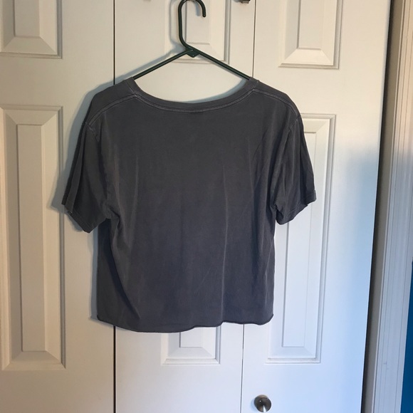 Gray Crop Top from Pink - Picture 2 of 2